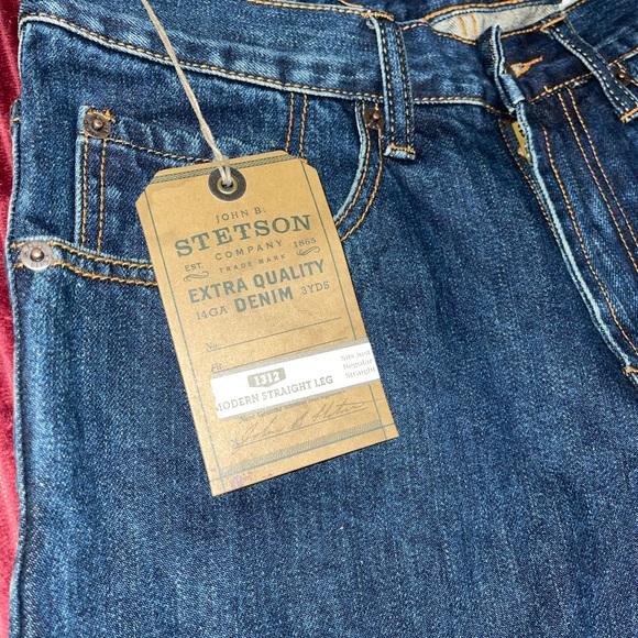 John B Stetson Jeans Men's Size 32/32 NEW Straight Leg - Picture 12 of 12